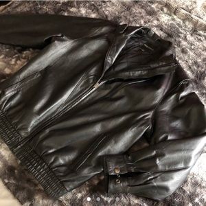 vintage leather jacket